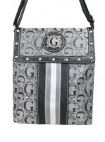 Gray Signature Style Messenger Bag - KE1340