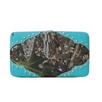 Turquoise Western Hard Case Wallet - FML4 4326