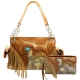 Tan Premium Fringe Multi-Ring Concealed Handbag Set - G939W200