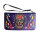 Purple Western Sugar Skull Western Wallet - SK2062W117