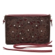 Wine Western Embossed Flower Centered Wallet Clutch - WWA2 2532