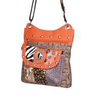 Orange Signature Style Messenger Bag - KE1402