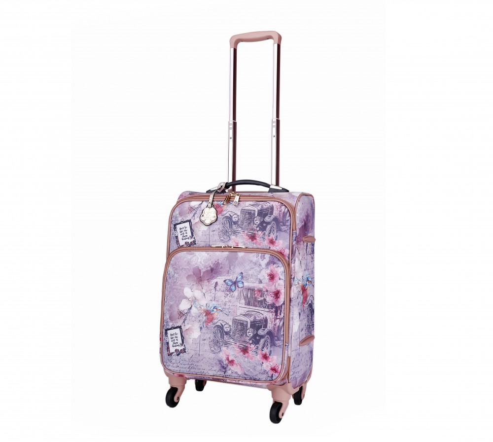 L.Gold Vintage Darling Carry-On Luggage - BAL6999 - Click Image to Close