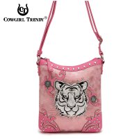 Pink 'Tiger' Western Messenger Bag - TIG 4699