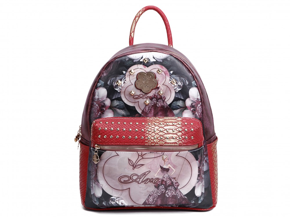 Burgundy Arosa "Queen Lady" Collections Backpacks - BGB8318 - Click Image to Close