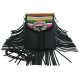 Black Fashion Fringed Messenger Bag - SER5 5434