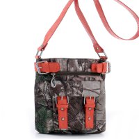 Orange 'Real tree' Camo Messenger Bag- RT1-8535B XTRA/OR