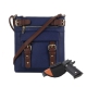 Navy Concealed Carry Hannah Messenger Bag - C8535L