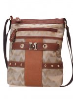 Tan Signature Style Messenger Bag - KE1456