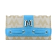 Blue Signature Style Wallet - KW292