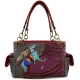 Classic Western Horse Embroider Conceal Shoulder Bag - PTF17166