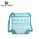 Aqua Aztec Print Western Messenger Bag - CND 9469