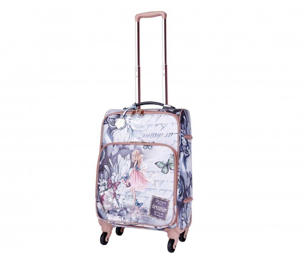 Green Arosa Dreamers Carry-On Luggage Roller - BFL6999 - Click Image to Close