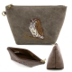 Taupe Western Coin Purse Wallet Pouch Makeup Bag - PTF17671